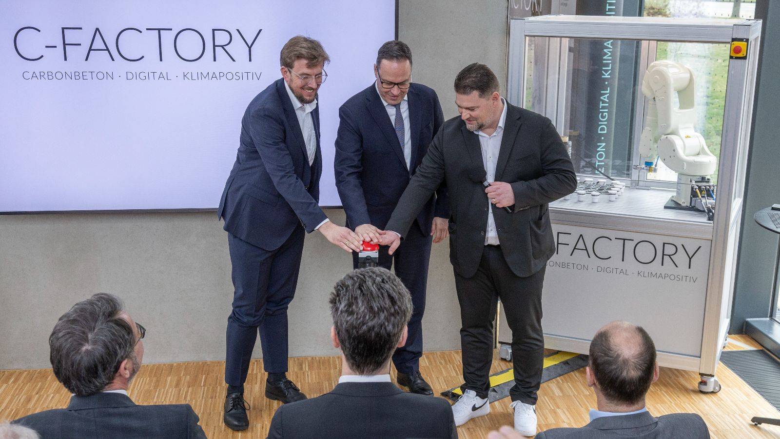 Offizieller Startschuss für das Forschungsprojekt C-Factory im Rahmen der Pressekonferenz