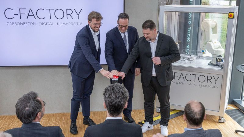 Offizieller Startschuss für das Forschungsprojekt C-Factory im Rahmen der Pressekonferenz