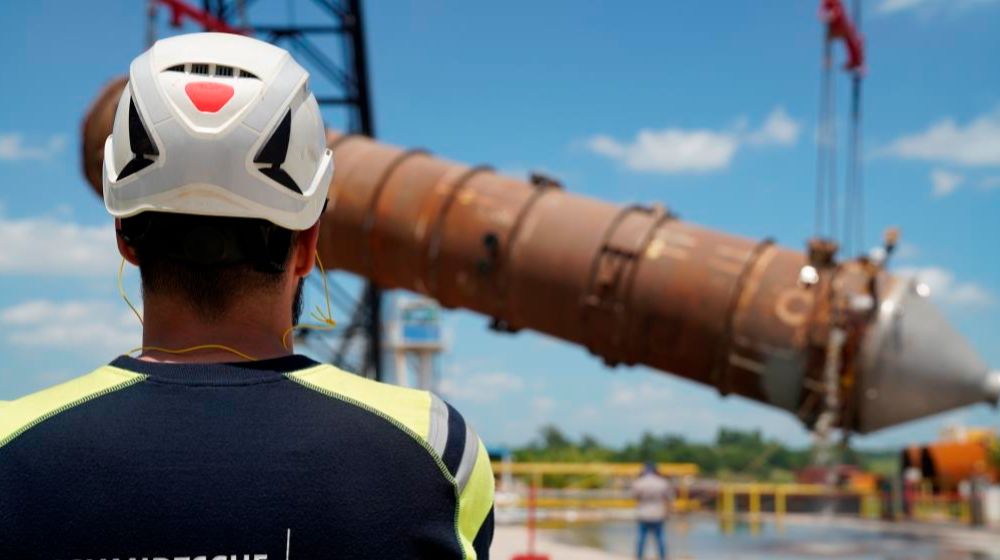 Kommerzieller Synthesegas-Kühler nach Druckprobe